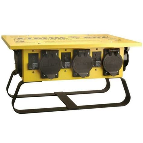 coleman cable xtreme power distribution box 125 250v|Coleman Cable Power Box at Lowes.com.